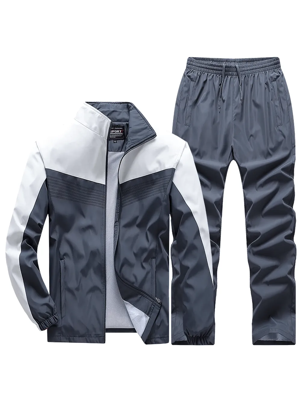 Lightweight Sports Tracksuit with Zipper Jacket - SF2282