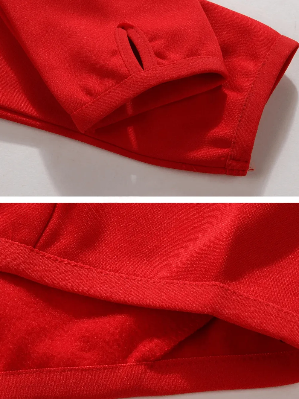 Long-Sleeve Fleece Sports Top with Finger Holes - SF2078