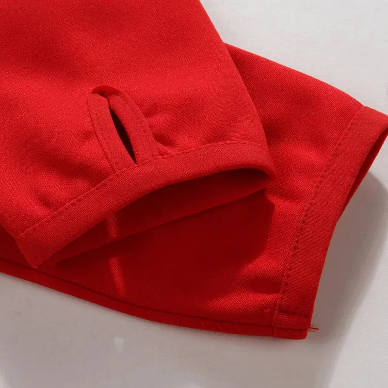 Long-Sleeve Fleece Sports Top with Finger Holes - SF2078