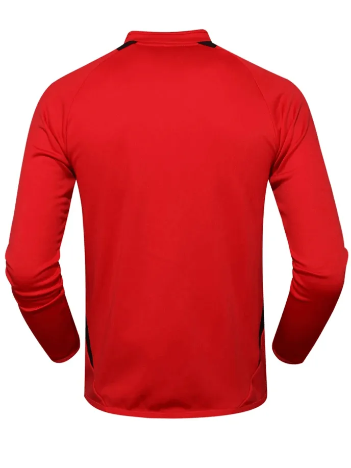 Long-Sleeve Fleece Sports Top with Finger Holes - SF2078