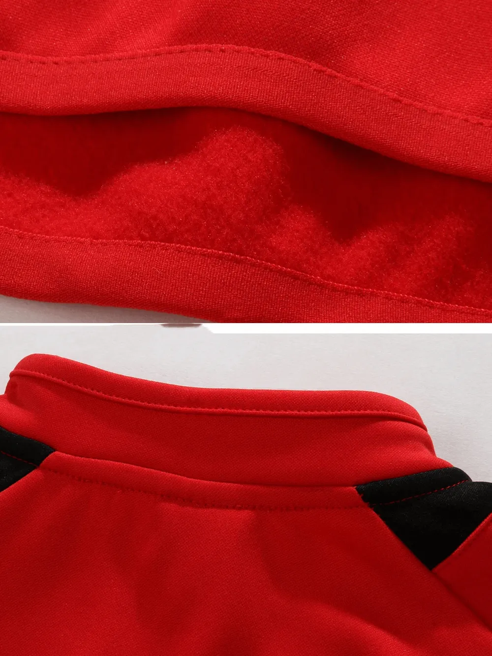 Long-Sleeve Fleece Sports Top with Finger Holes - SF2078