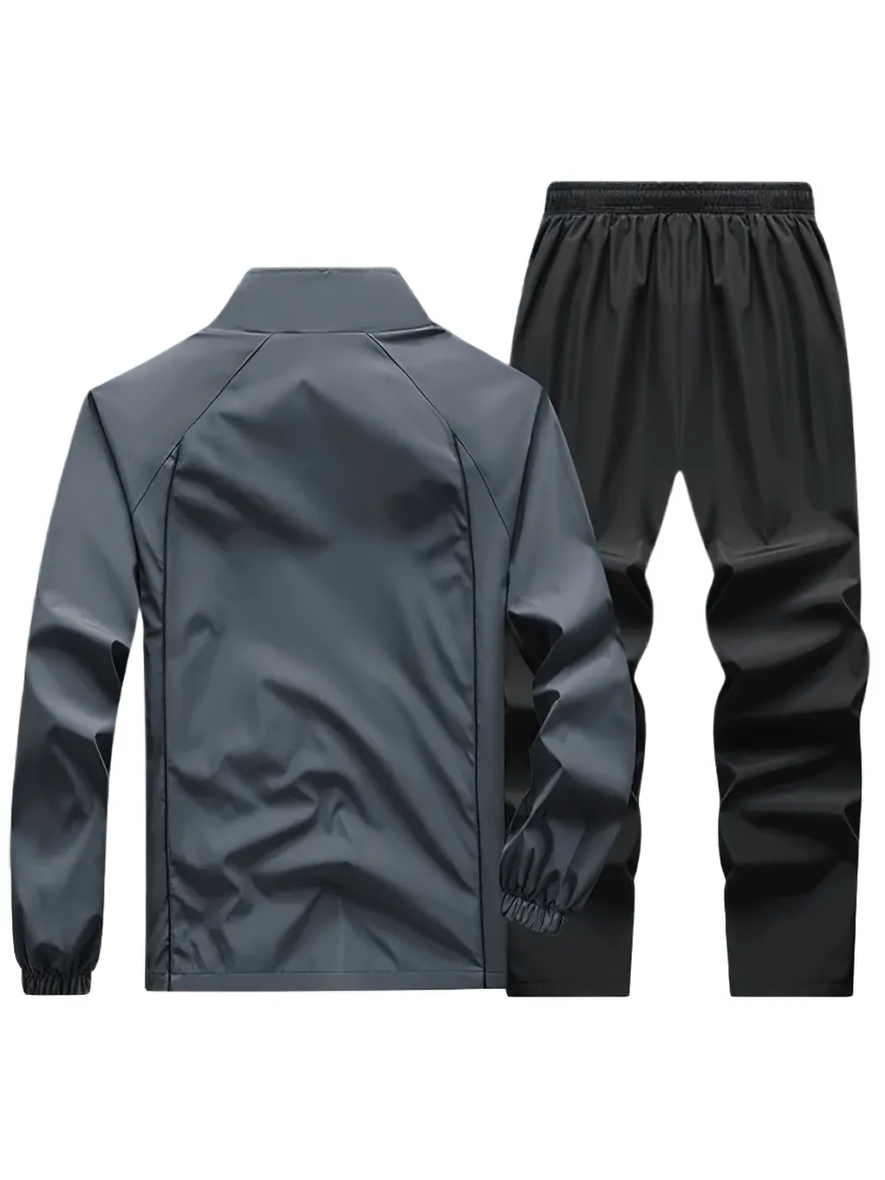 Mandarin Collar Zipper Tracksuit Set with Pockets - SF2278