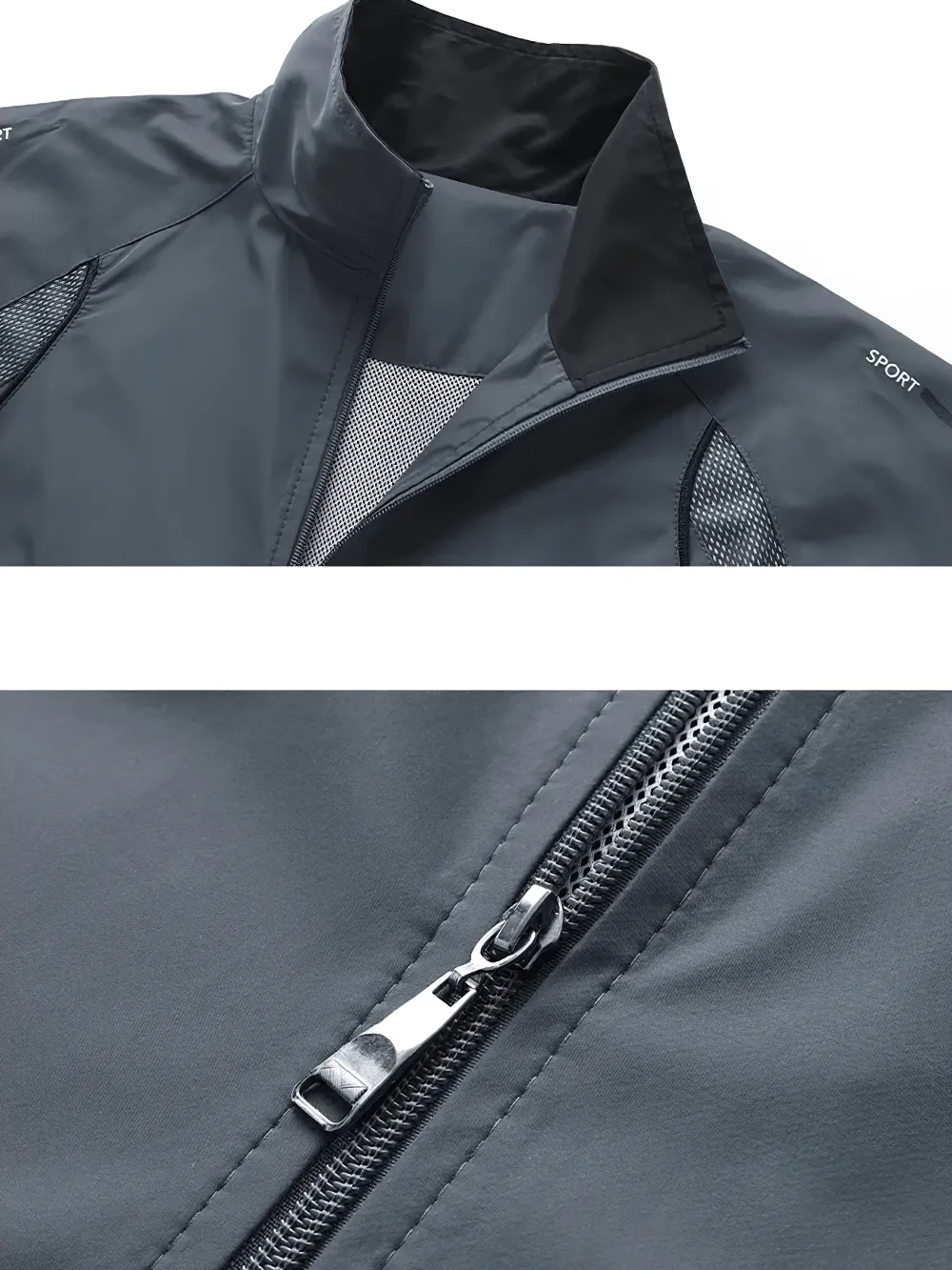 Mandarin Collar Zipper Tracksuit Set with Pockets - SF2278