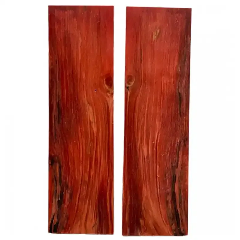 Masur Birch Wood- RED CURLY- Stabilized & Dyed by Raffir