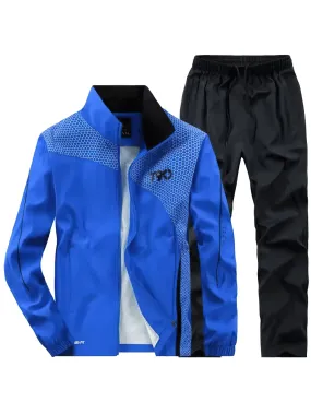 Men’s Active Sports Tracksuit Set with Full Zip - SF2291