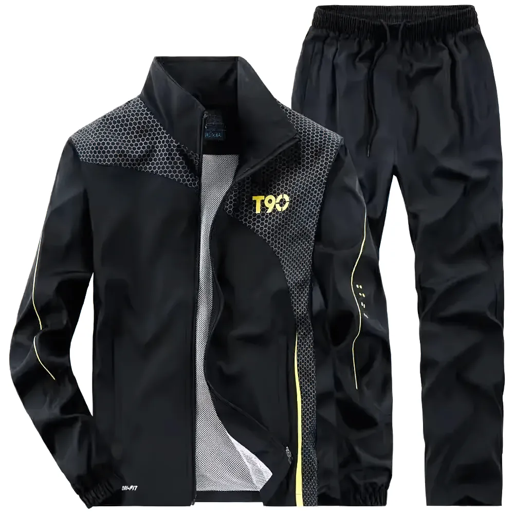 Men’s Active Sports Tracksuit Set with Full Zip - SF2291