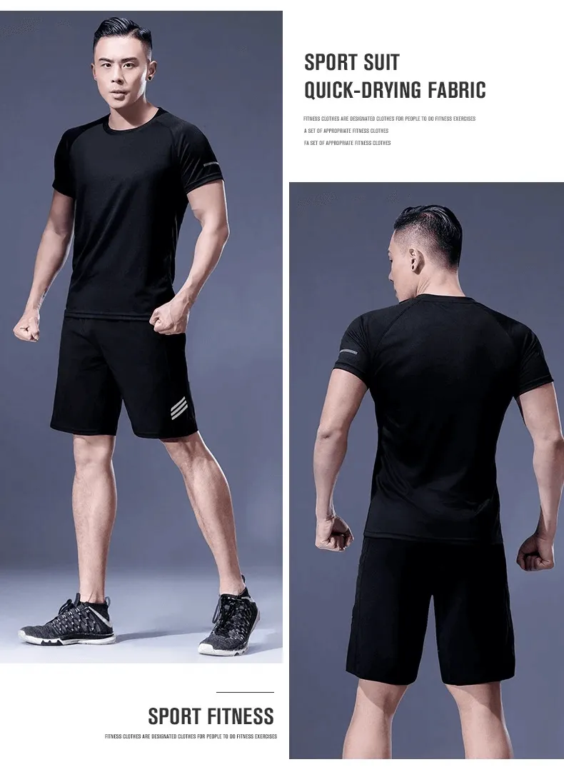 Men's Breathable Sportswear with Short Sleeve - SF2027