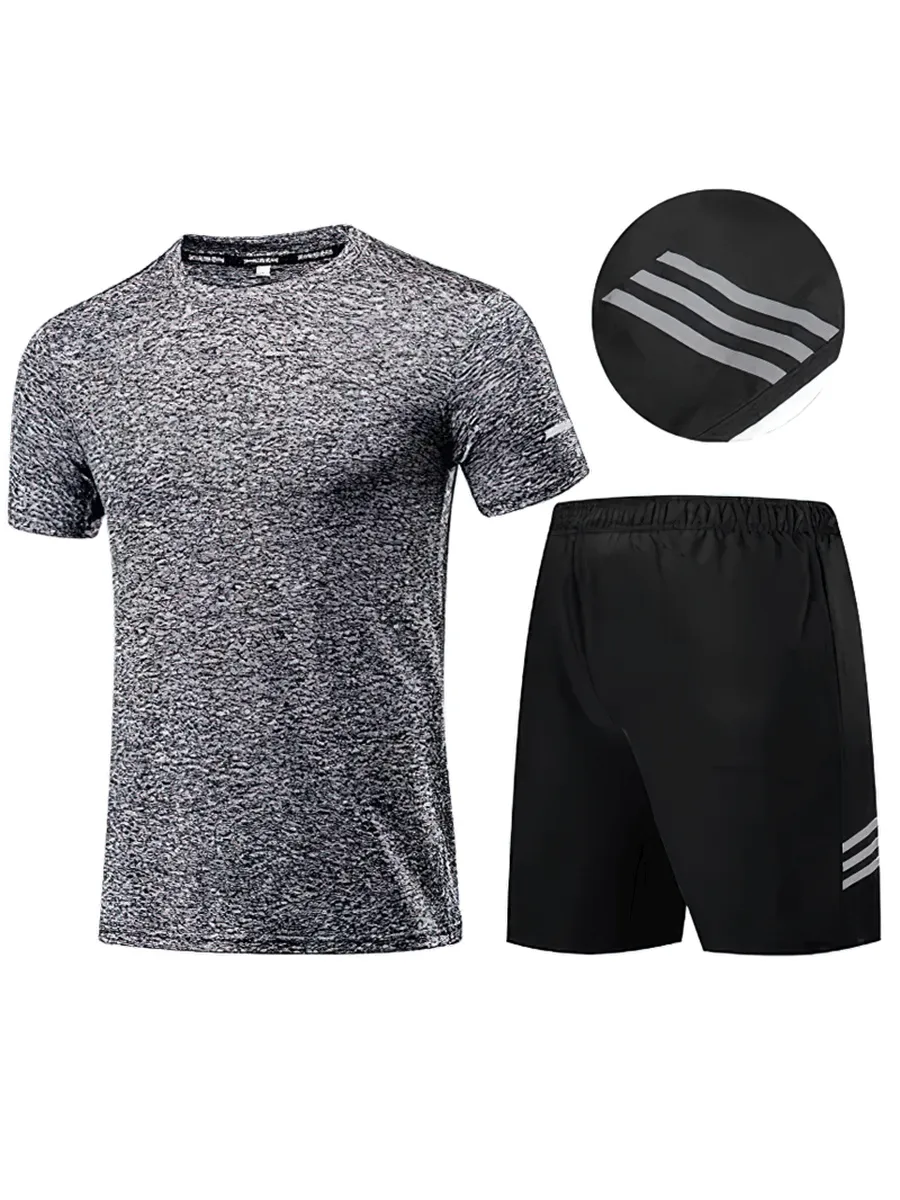 Men's Breathable Sportswear with Short Sleeve - SF2027