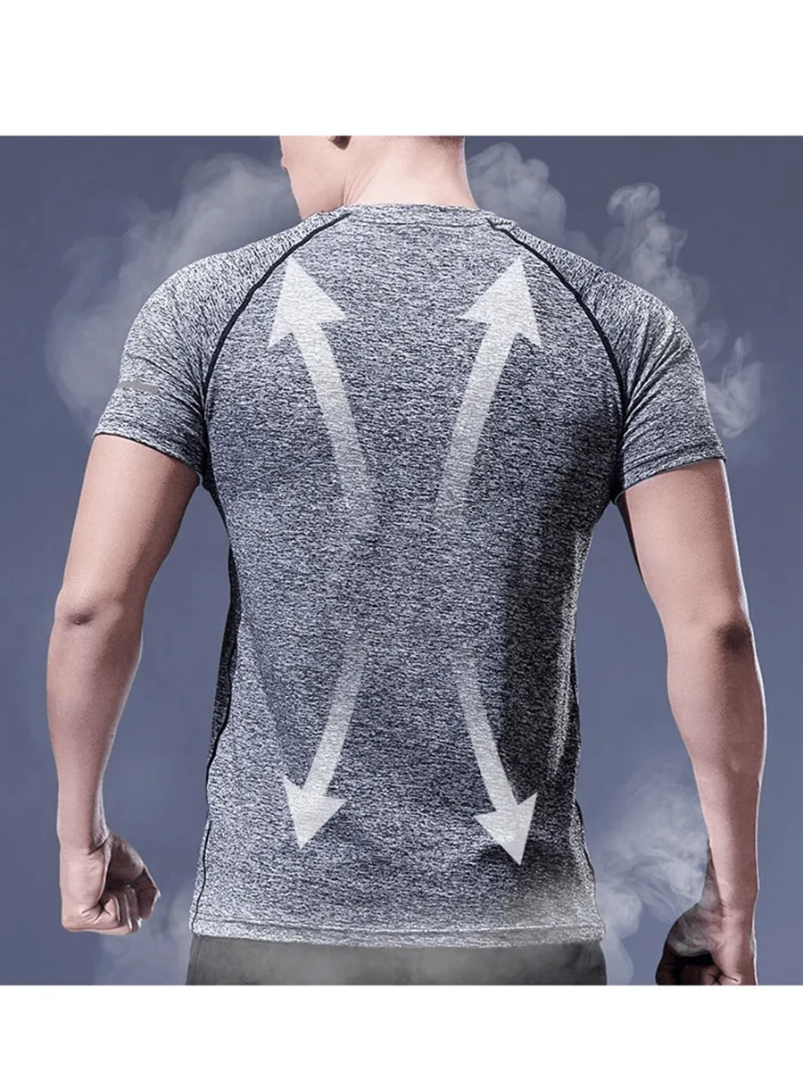 Men's Breathable Sportswear with Short Sleeve - SF2027