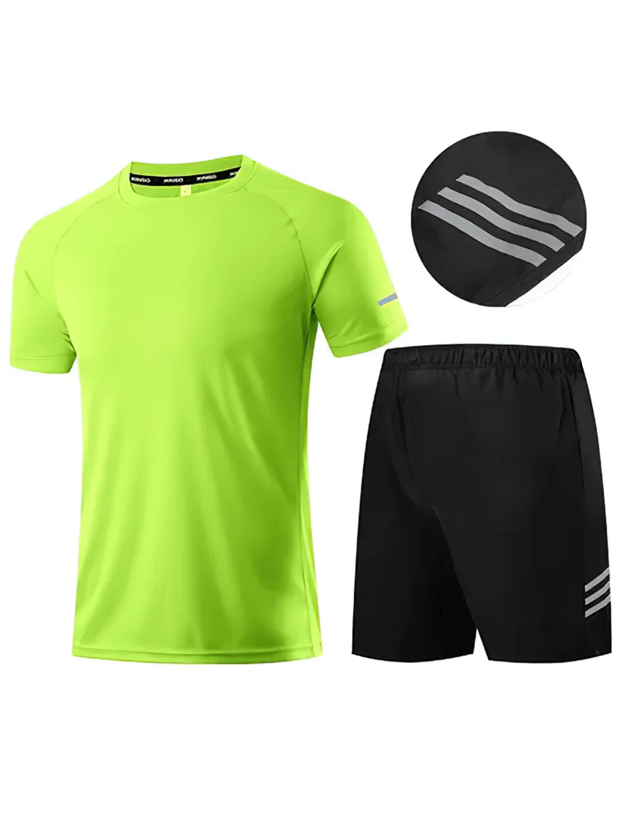Men's Breathable Sportswear with Short Sleeve - SF2027