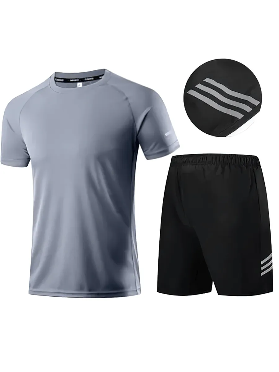 Men's Breathable Sportswear with Short Sleeve - SF2027