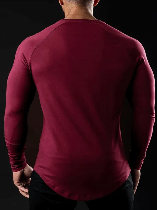 Men’s Cotton Long Sleeves Workout Top - SF2195