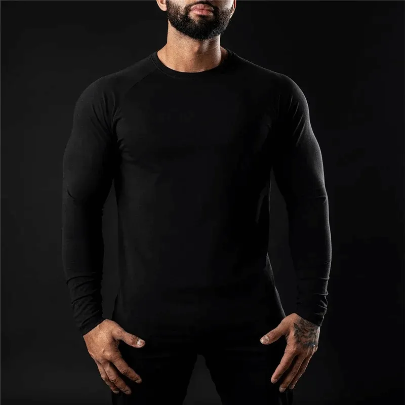 Men’s Cotton Long Sleeves Workout Top - SF2195