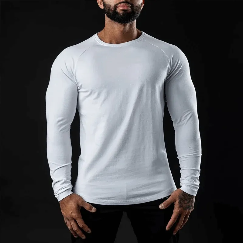 Men’s Cotton Long Sleeves Workout Top - SF2195