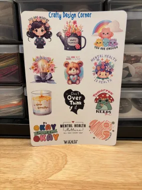Mental Health sticker sheet 2