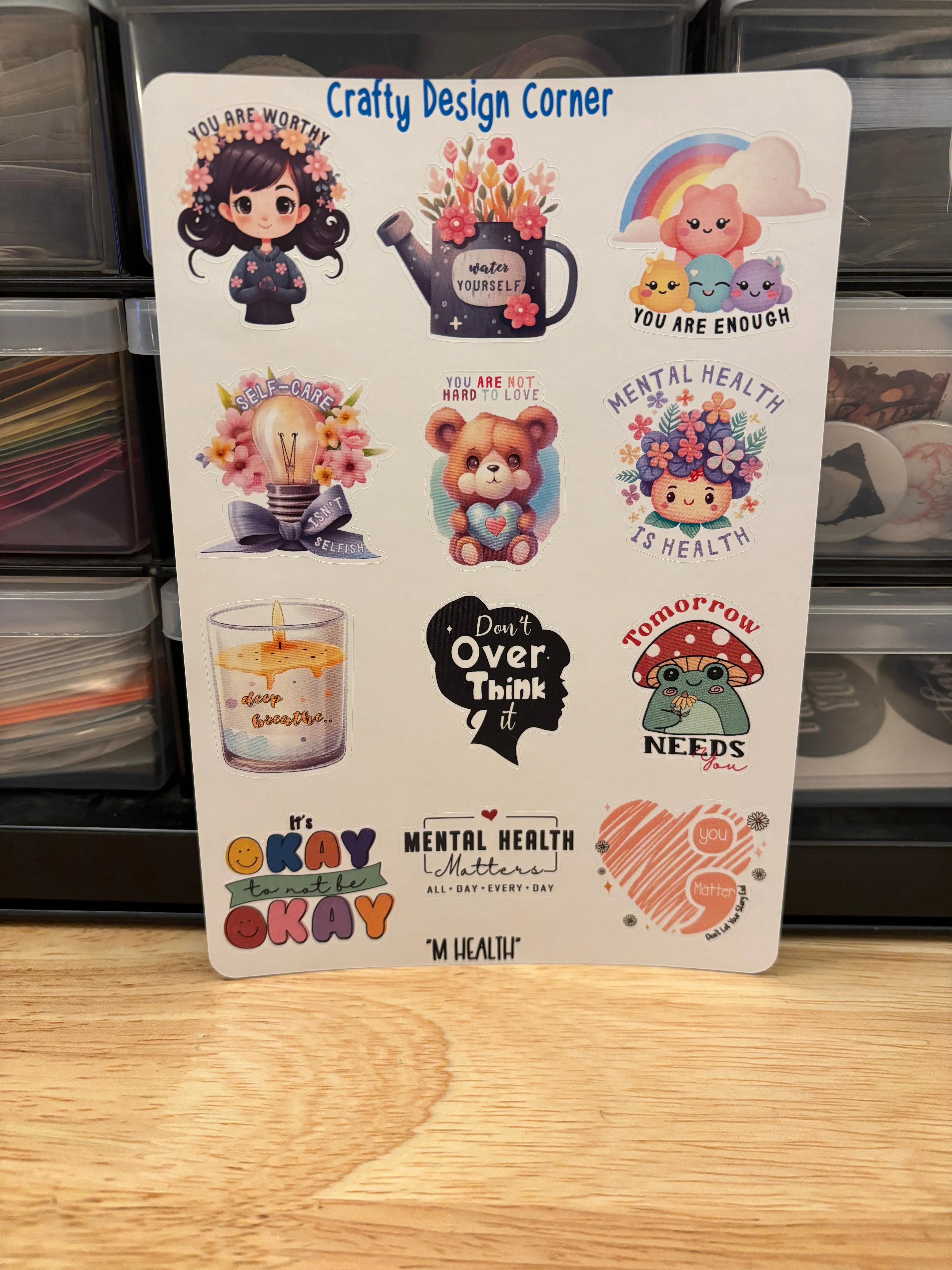 Mental Health sticker sheet 2