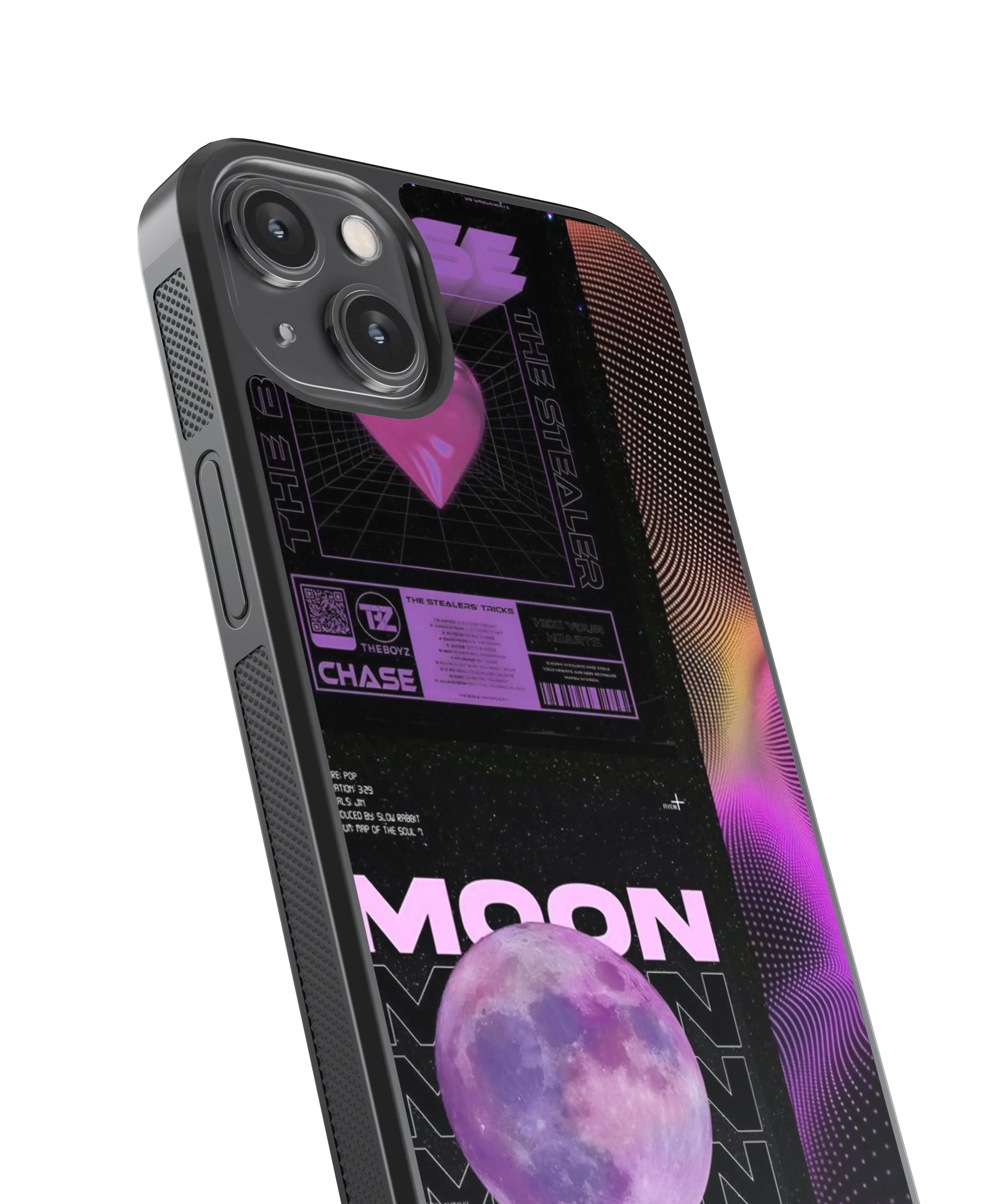Moon Abstract Glass Phone Case Cover