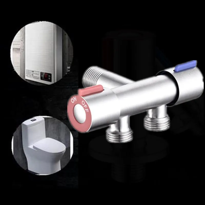 Multifunction Household One In Two Out Dual Control Dual Use Trap Stainless Steel Triangle Valve