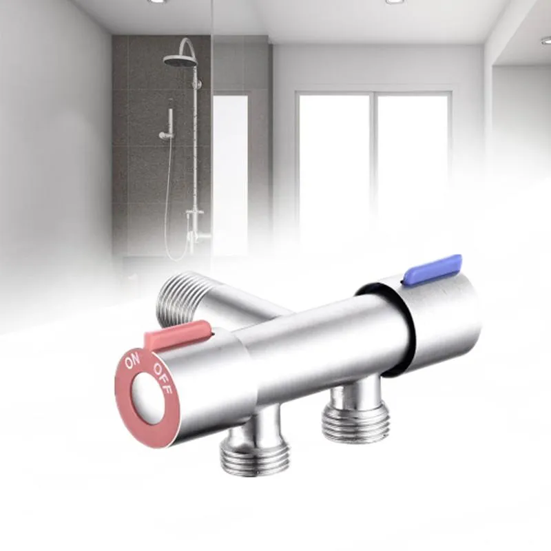 Multifunction Household One In Two Out Dual Control Dual Use Trap Stainless Steel Triangle Valve