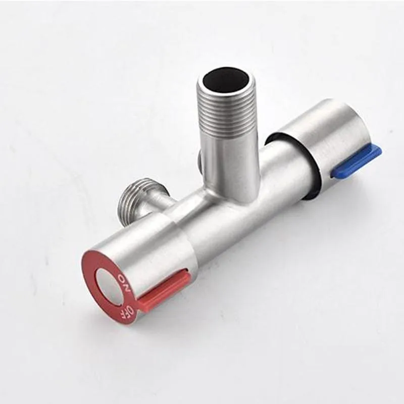 Multifunction Household One In Two Out Dual Control Dual Use Trap Stainless Steel Triangle Valve