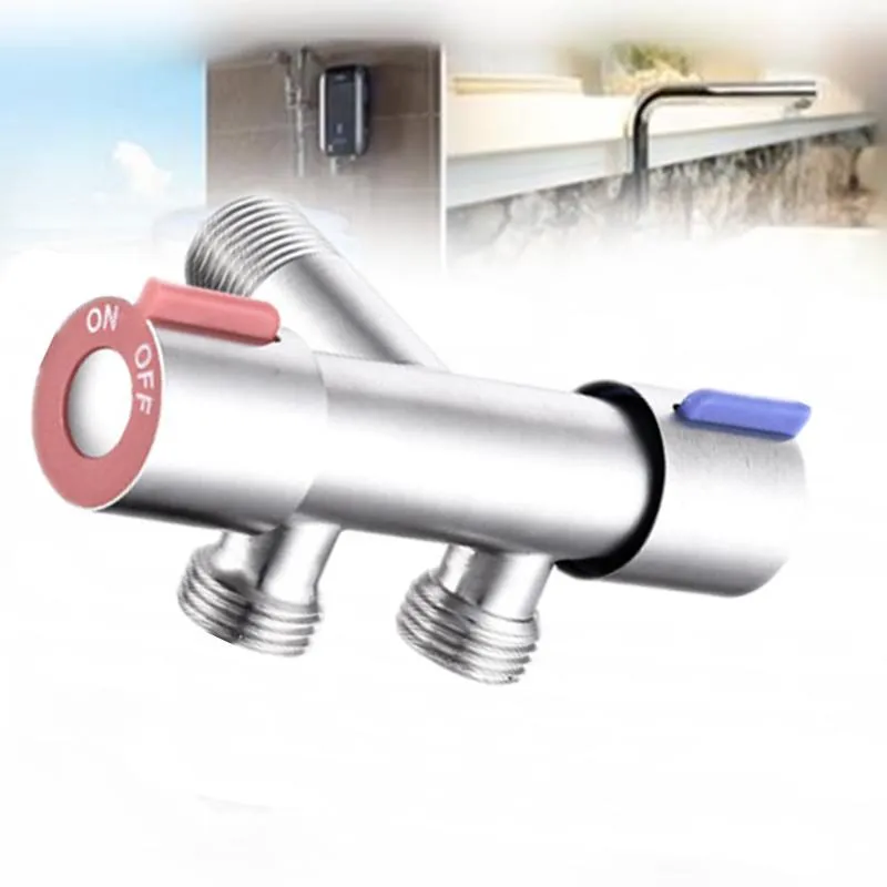 Multifunction Household One In Two Out Dual Control Dual Use Trap Stainless Steel Triangle Valve