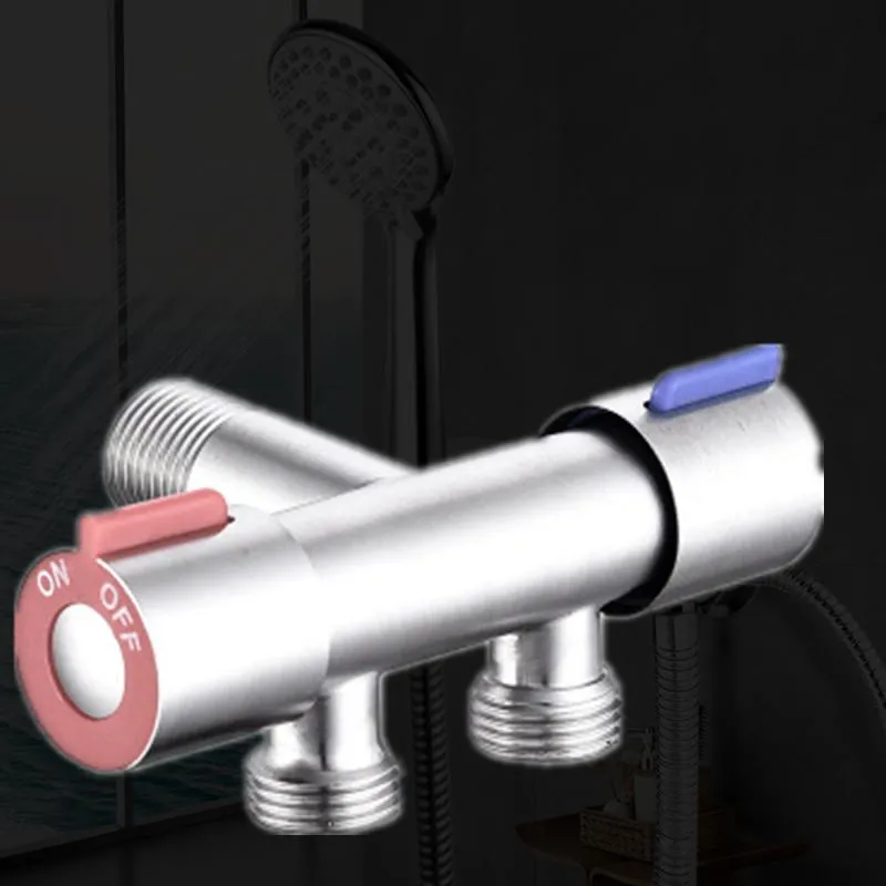 Multifunction Household One In Two Out Dual Control Dual Use Trap Stainless Steel Triangle Valve