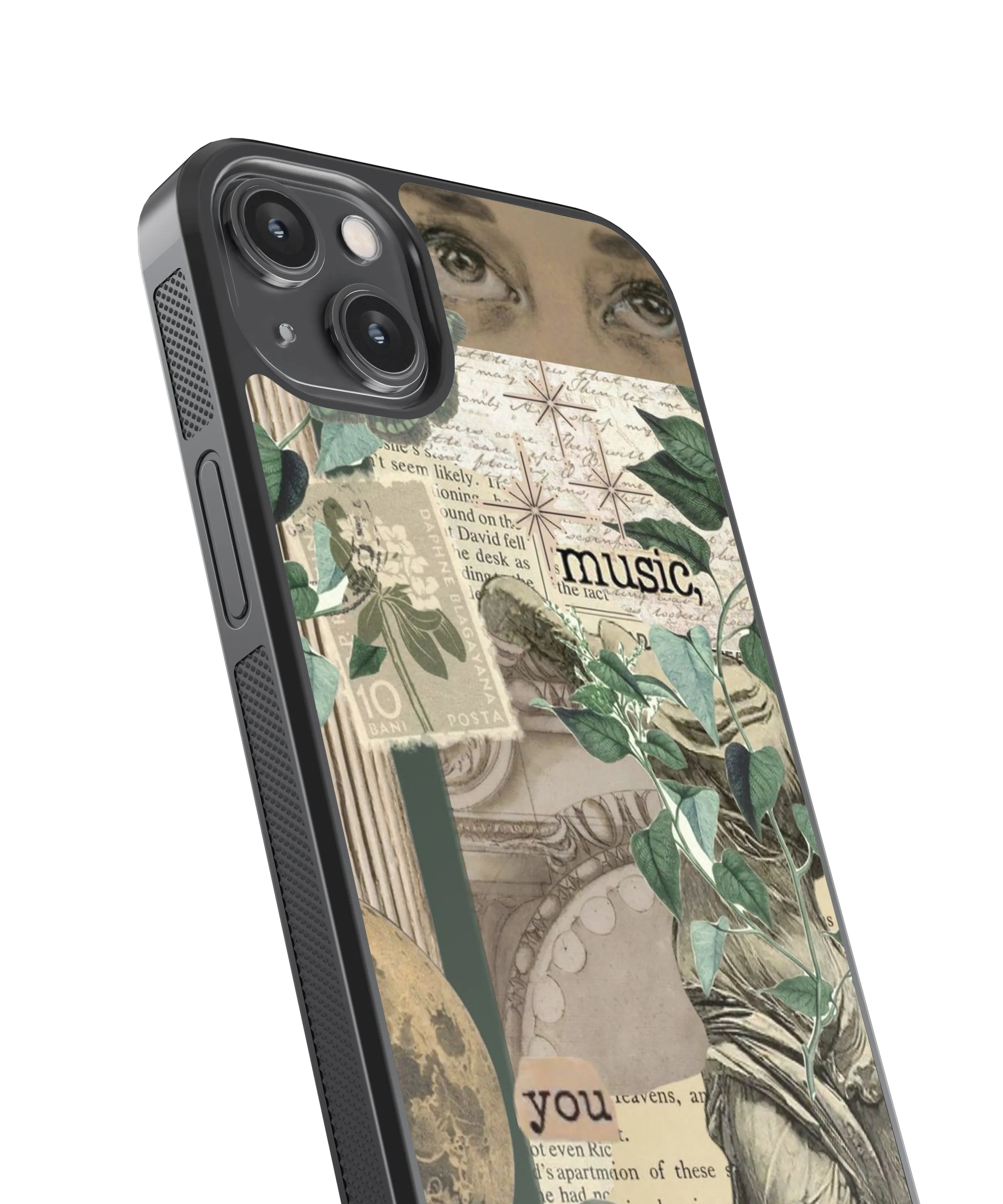 Music Vintage Glass Phone Case Cover