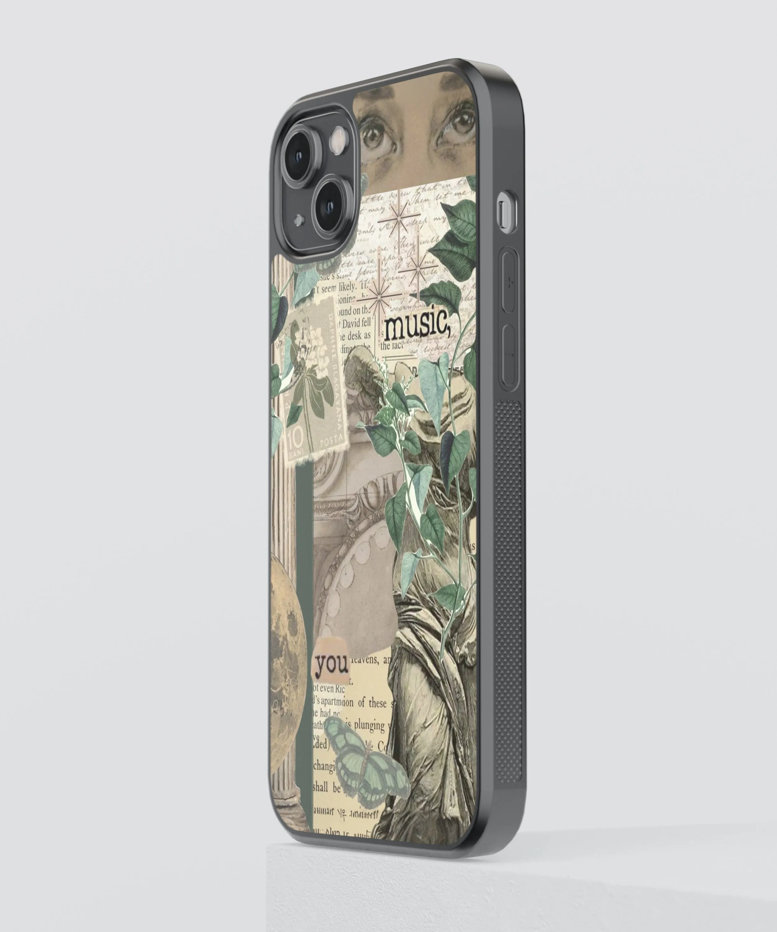 Music Vintage Glass Phone Case Cover