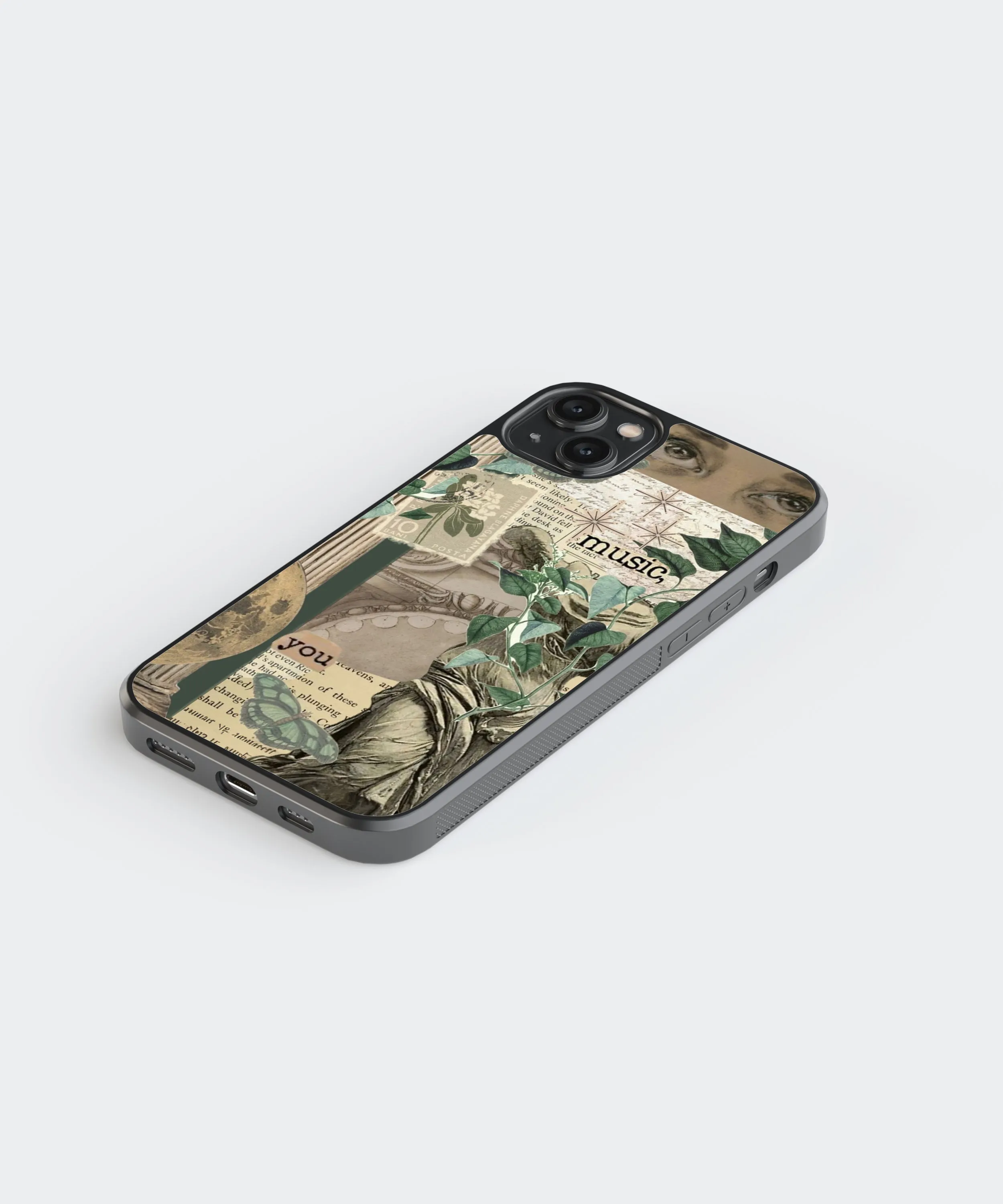 Music Vintage Glass Phone Case Cover