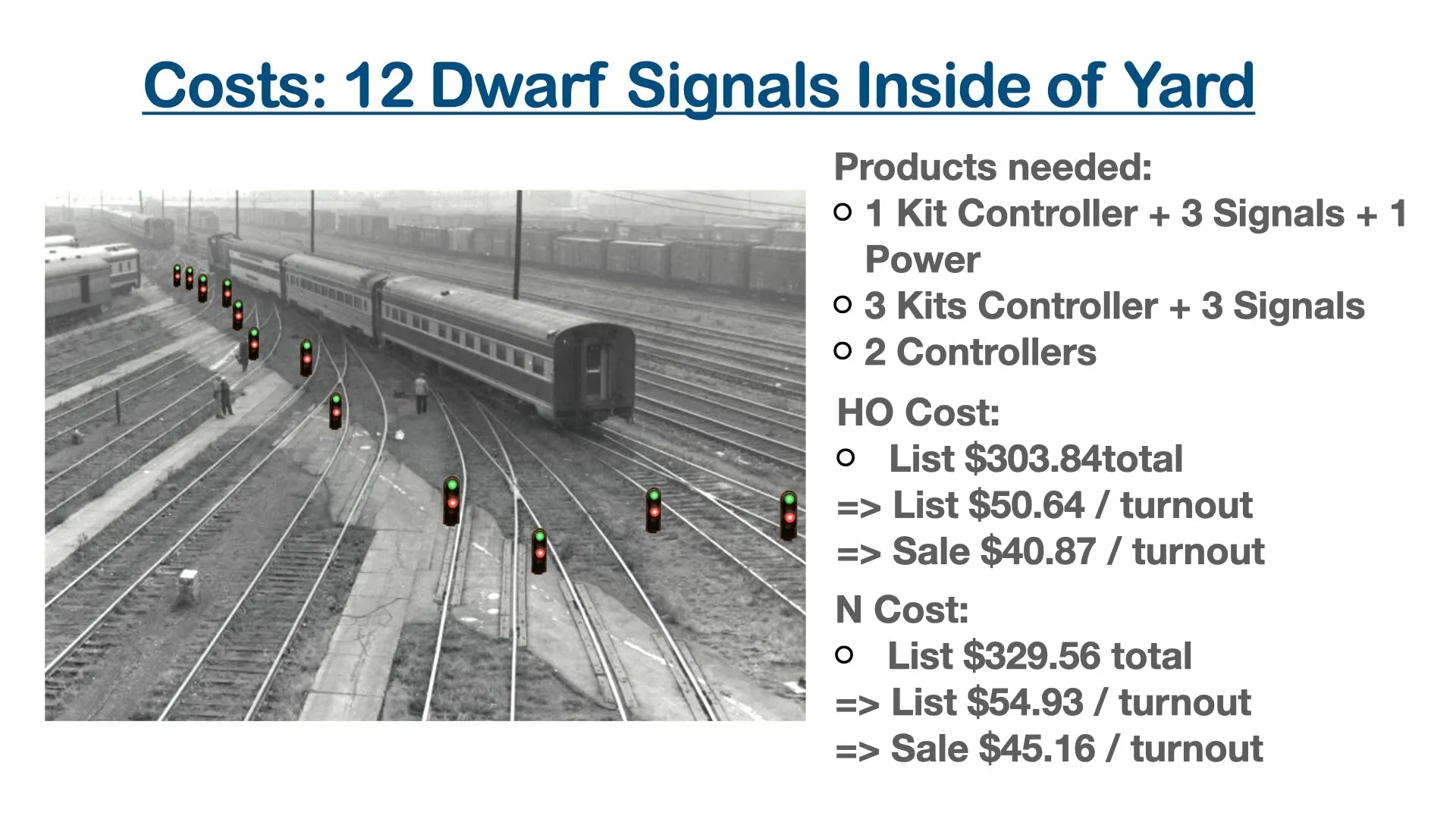N Turnout Signals kit - Snap Bipolar 2 Wire - Dwarf Signals