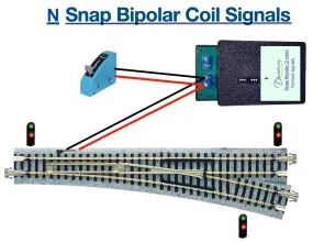 N Turnout Signals kit - Snap Bipolar 2 Wire - Dwarf Signals