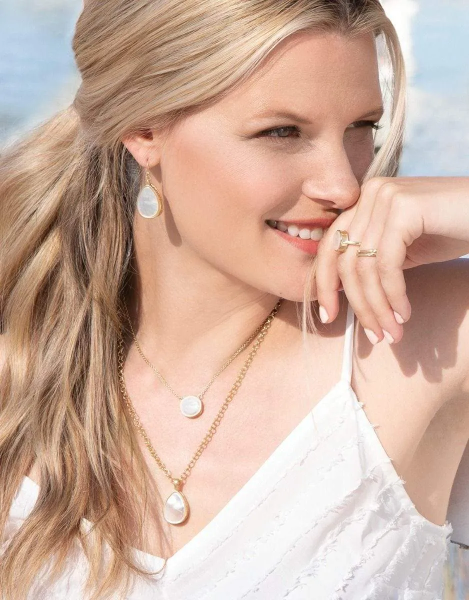 Naia Teardrop Necklace  20"