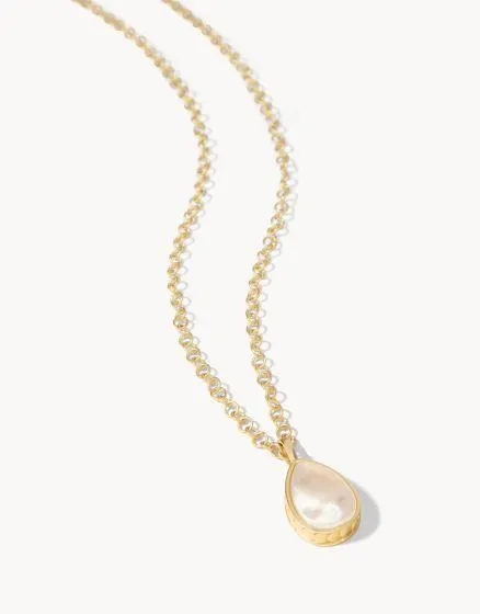 Naia Teardrop Necklace  20"