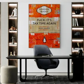 Neverending Story 140cm x 100cm Tax Time Urban Pop Book Club Painting (SOLD)