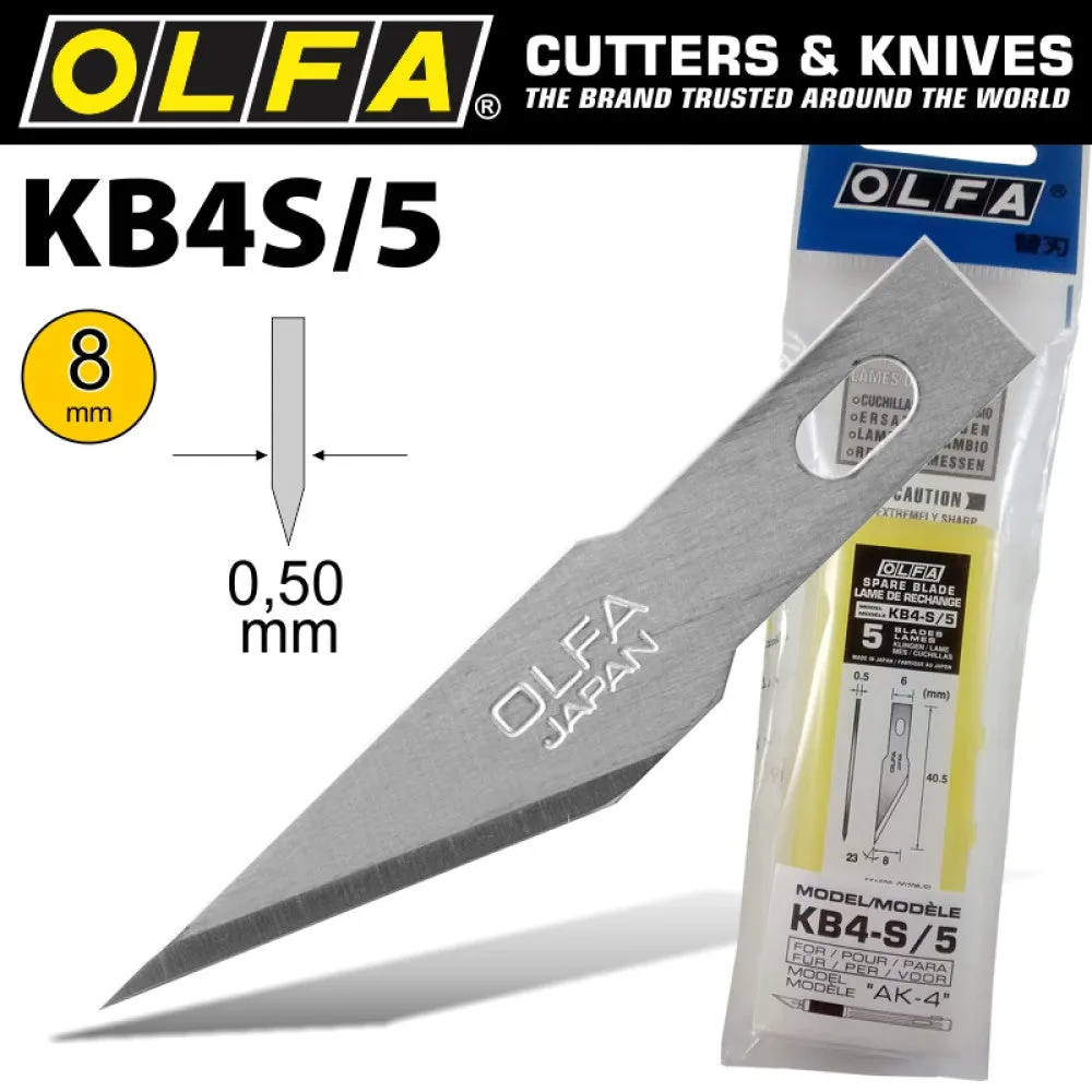 OLFA® Blades: PRECISION ART 8mm 5/Pk