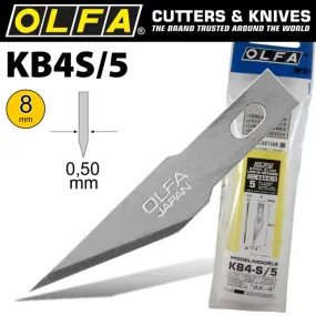 OLFA® Blades: PRECISION ART 8mm 5/Pk