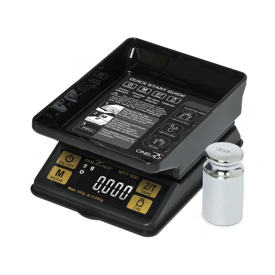 On Balance - MTT-100 Mini Table Top Scales 100 x 0.005g - Digital Scales