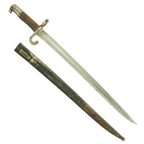 Original Austrian M1873 Werndl Rifle NCO's Saber Bayonet by ŒWG Steyr with Scabbard