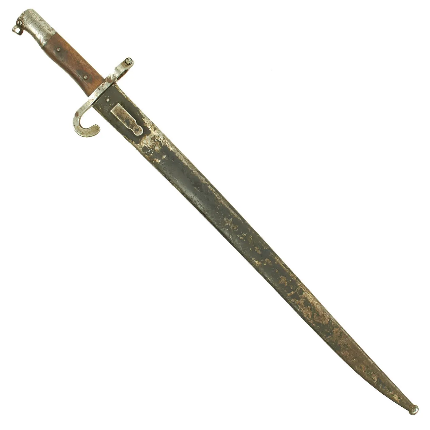 Original Austrian M1873 Werndl Rifle NCO's Saber Bayonet by ŒWG Steyr with Scabbard