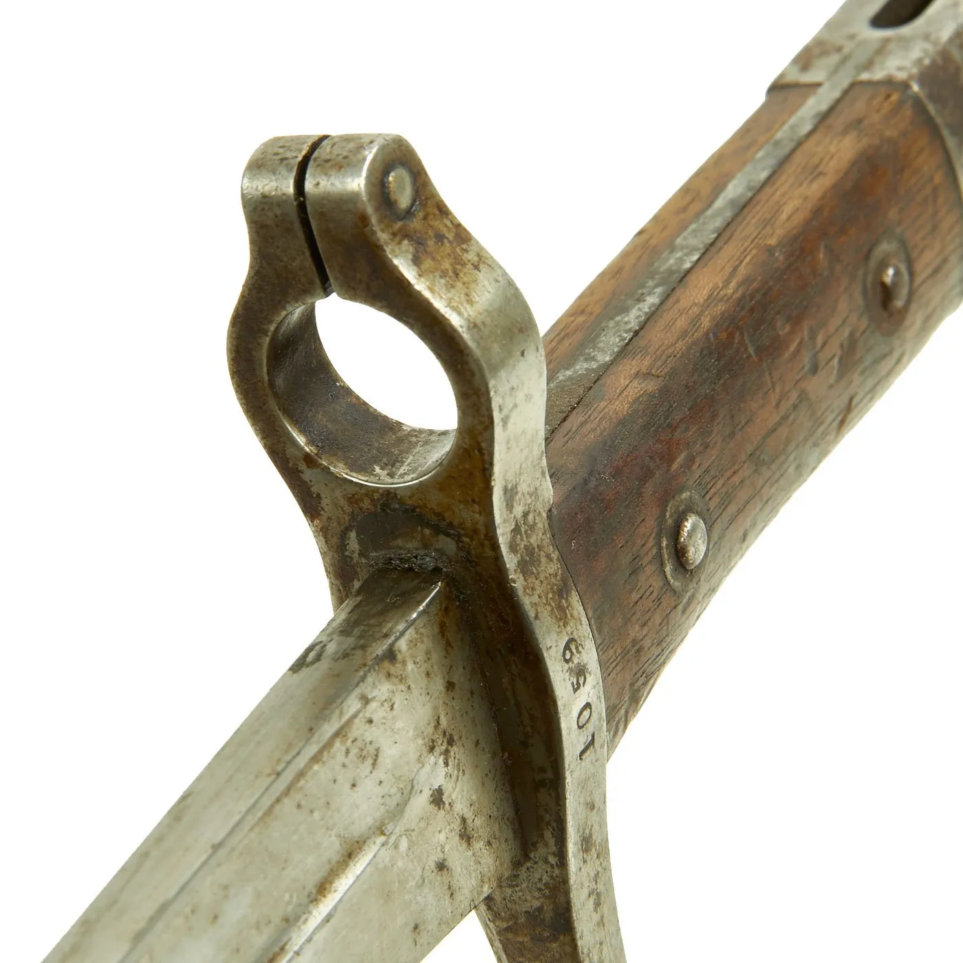 Original Austrian M1873 Werndl Rifle NCO's Saber Bayonet by ŒWG Steyr with Scabbard