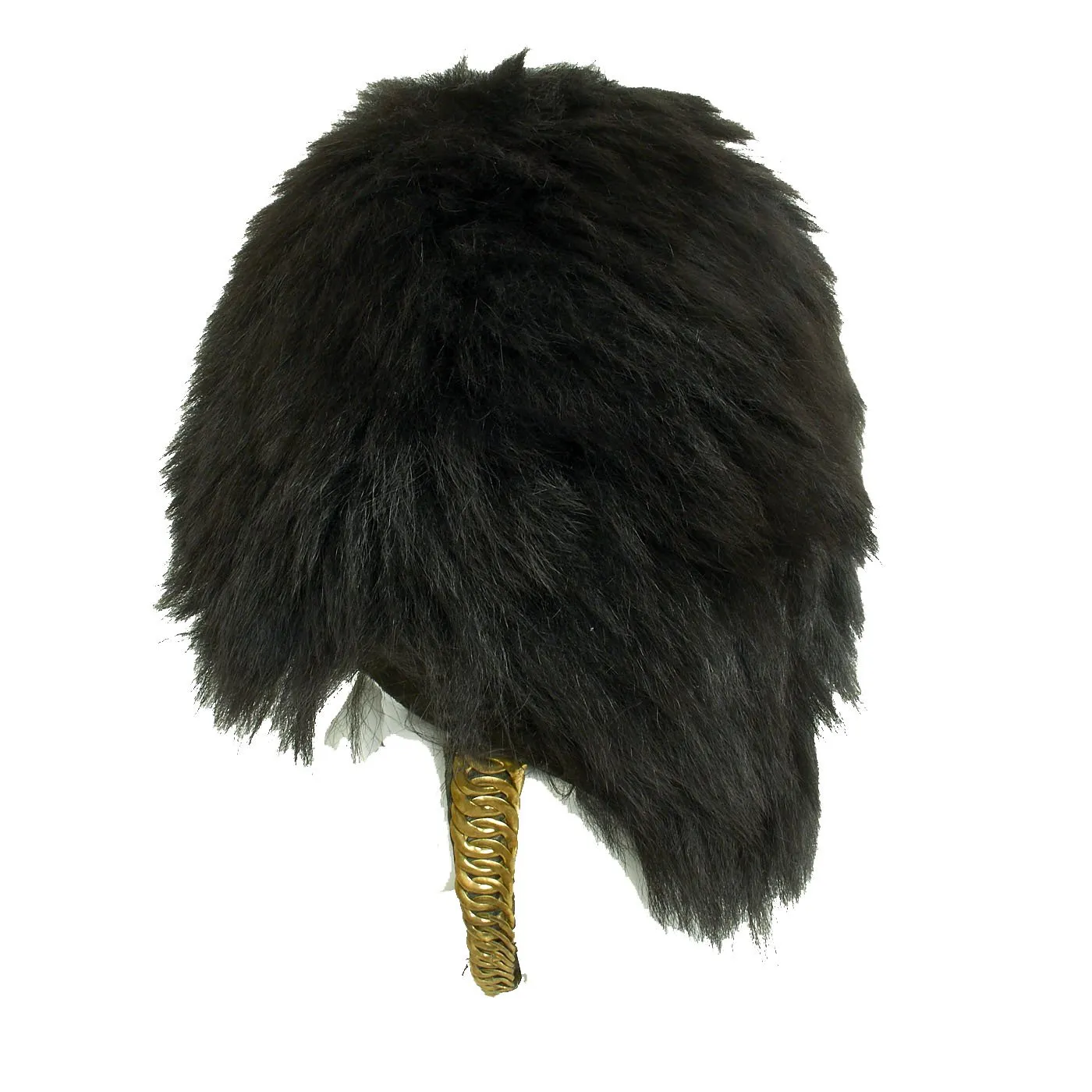 Original British 20th Century Scots Guards Bearskin Helmet with Chin Scales dated 1990 - Size 7 1/8