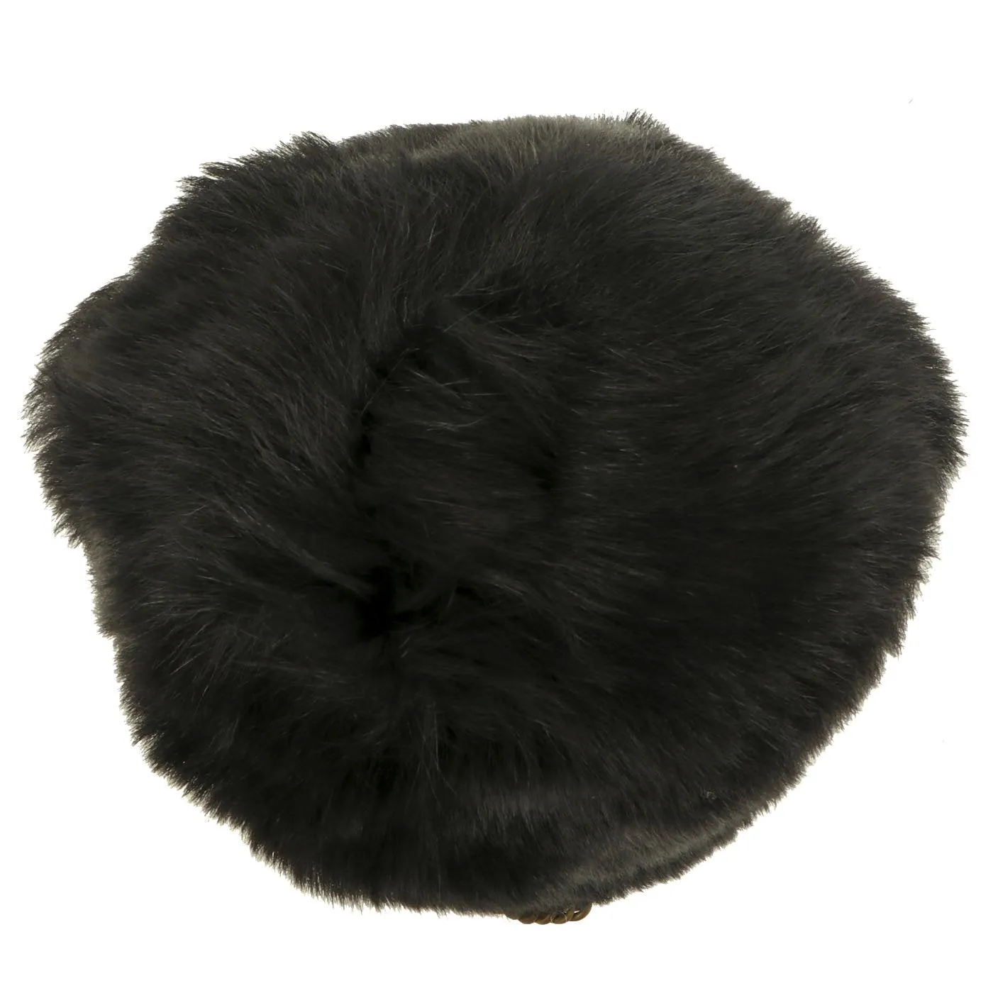 Original British 20th Century Scots Guards Bearskin Helmet with Chin Scales - Size 7 1/8