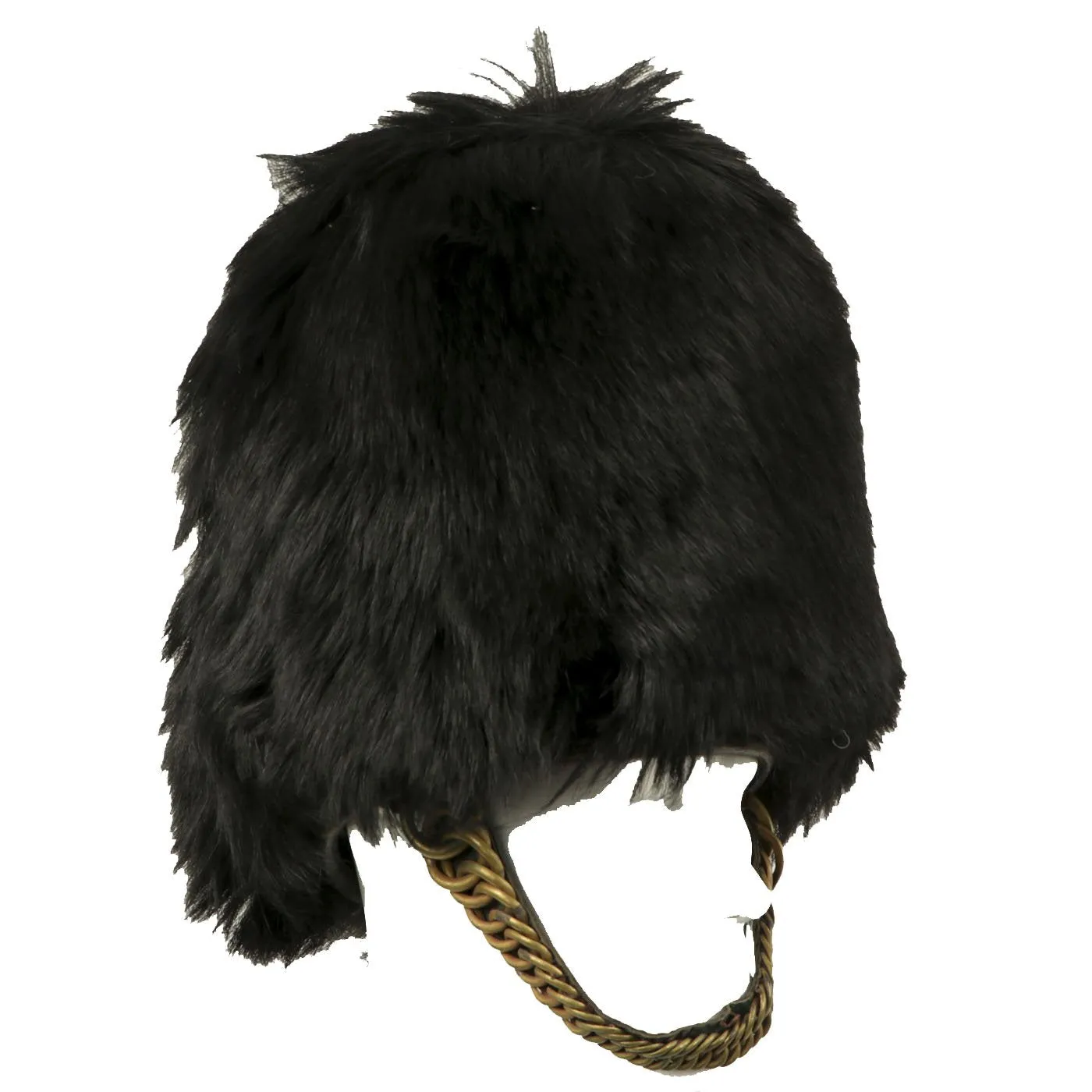 Original British 20th Century Scots Guards Bearskin Helmet with Chin Scales - Size 7 1/8