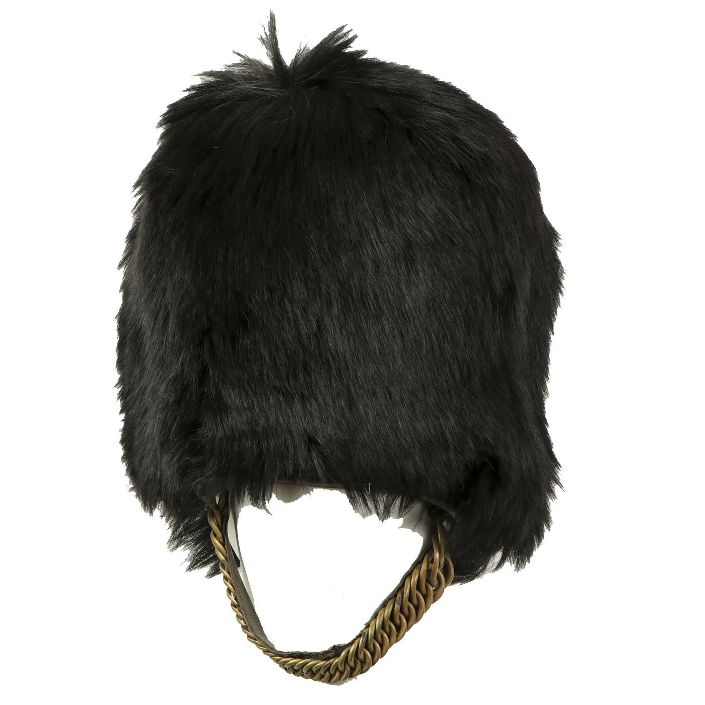 Original British 20th Century Scots Guards Bearskin Helmet with Chin Scales - Size 7 1/8