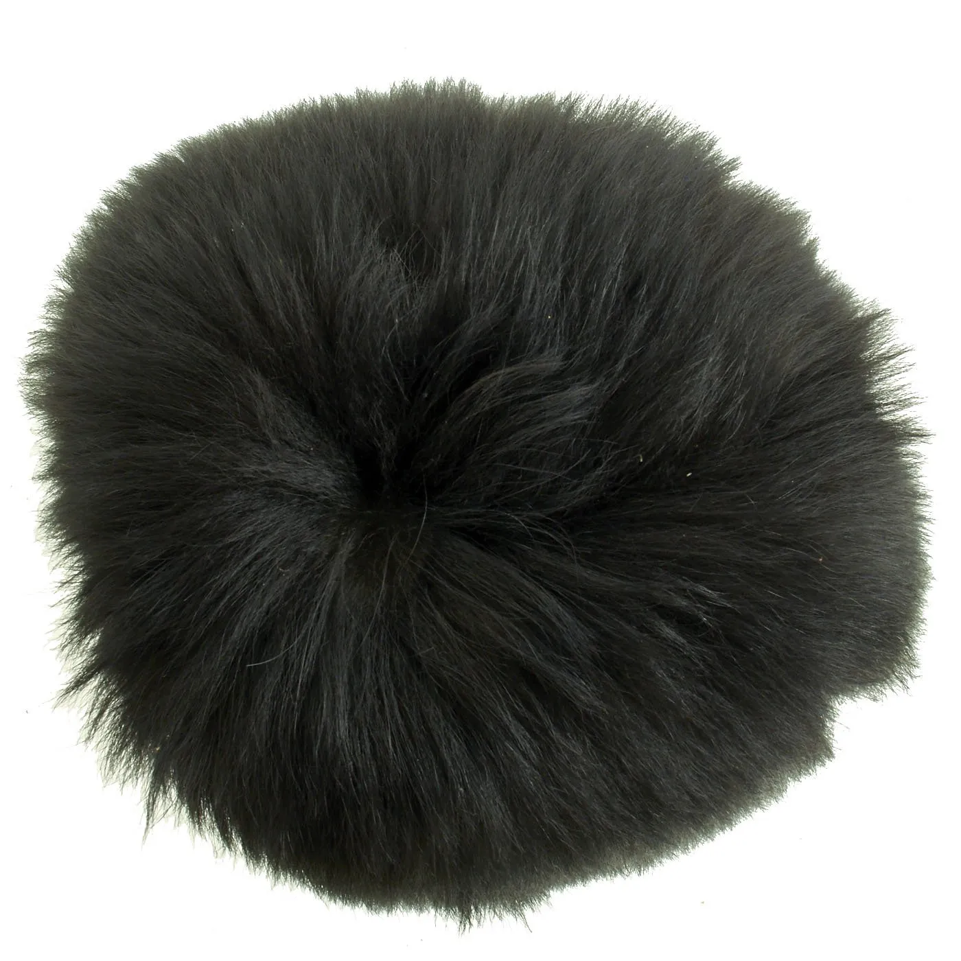 Original British 20th Century Scots Guards Bearskin Helmet with Chin Scales - Size 7