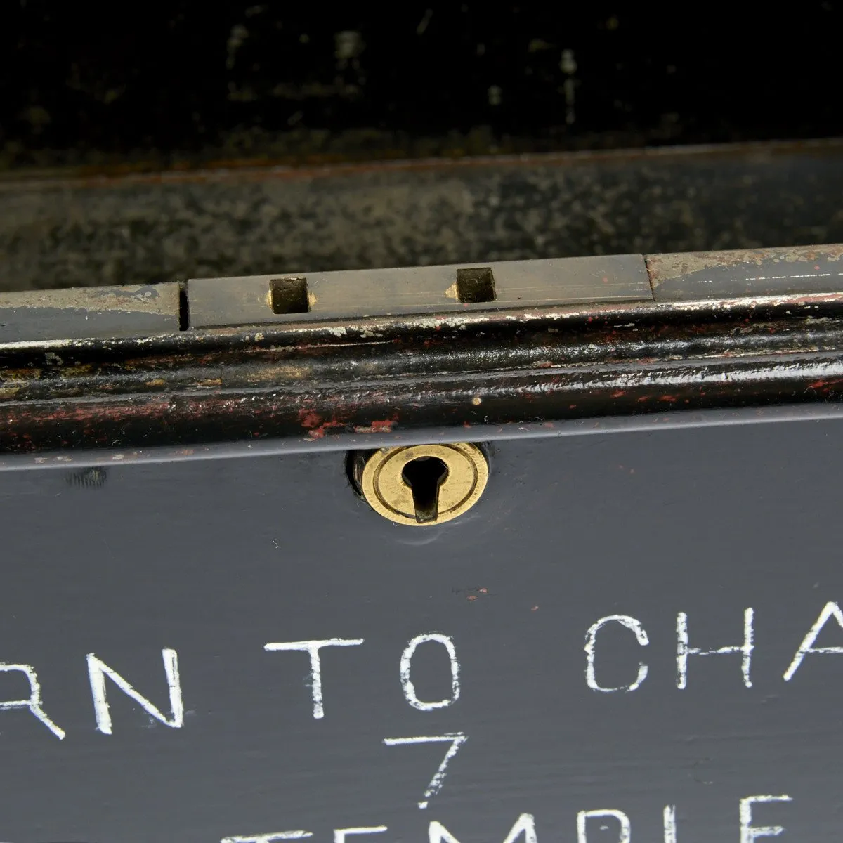Original British Barrister Wig and Gown Tin Chest of Sir Gervase Biggs K.C.- Circa 1901