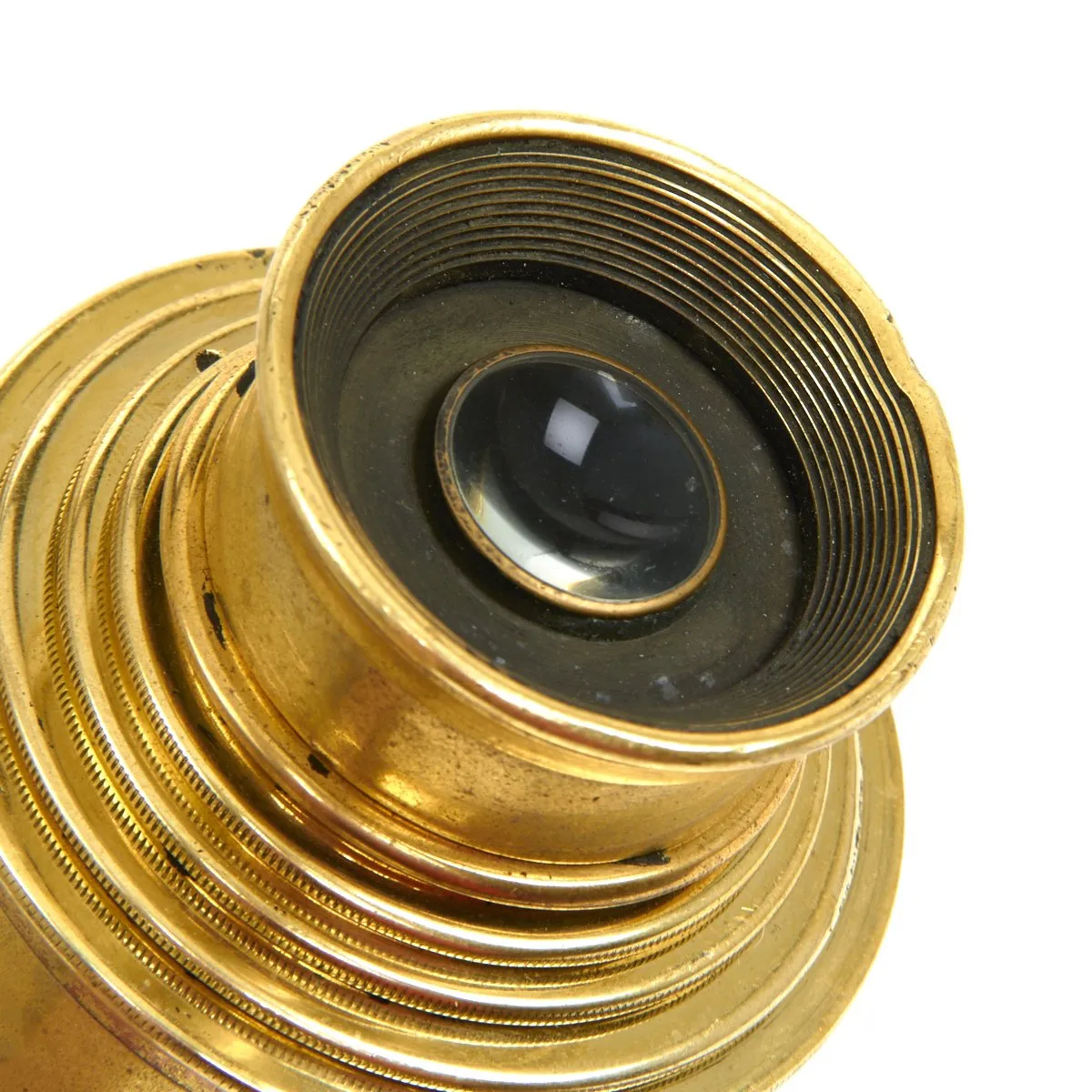 Original British Boer War Era 5-Draw All Brass Officer's Field Telescope by Dollond of London