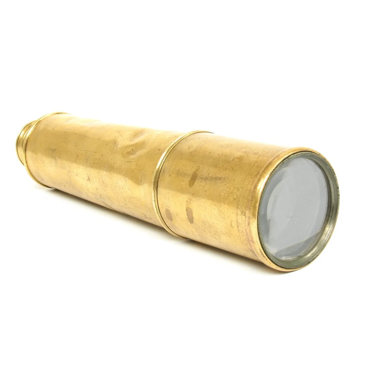 Original British Boer War Era 5-Draw All Brass Officer's Field Telescope by Dollond of London