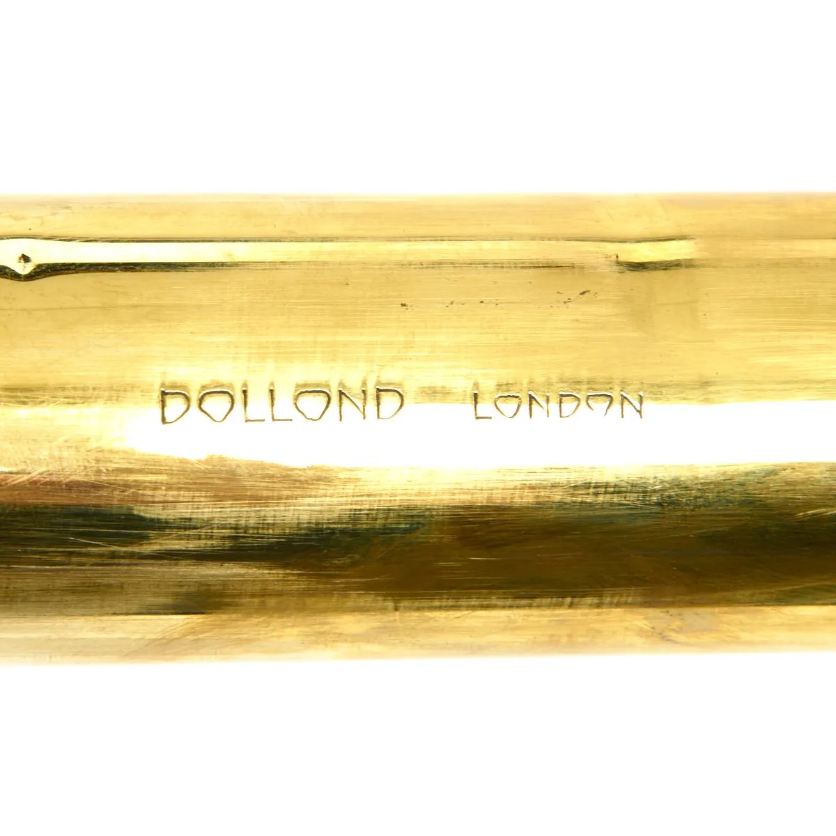 Original British Boer War Era 5-Draw All Brass Officer's Field Telescope by Dollond of London