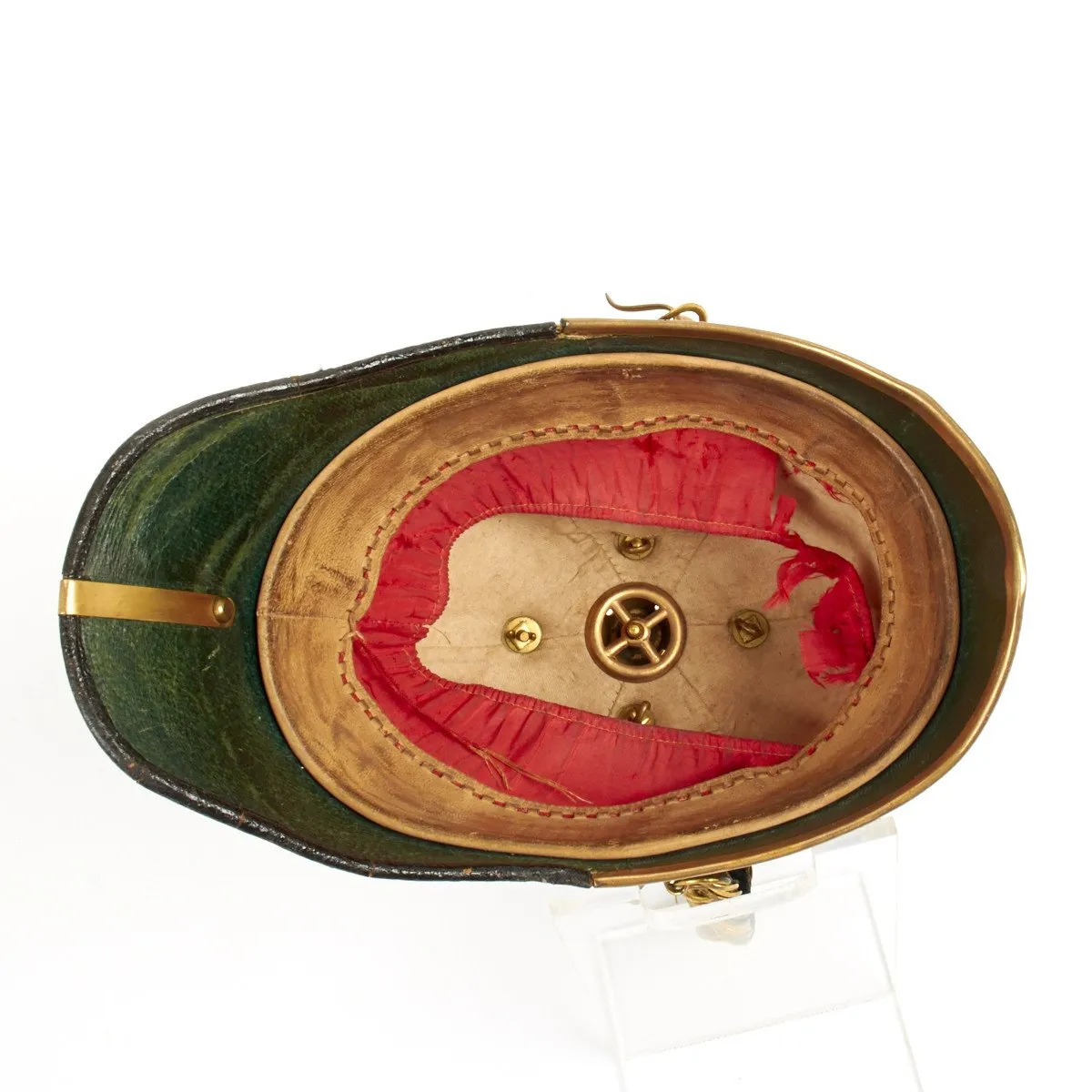 Original British Edwardian Era Norfolk Regiment Cloth Spiked Helmet